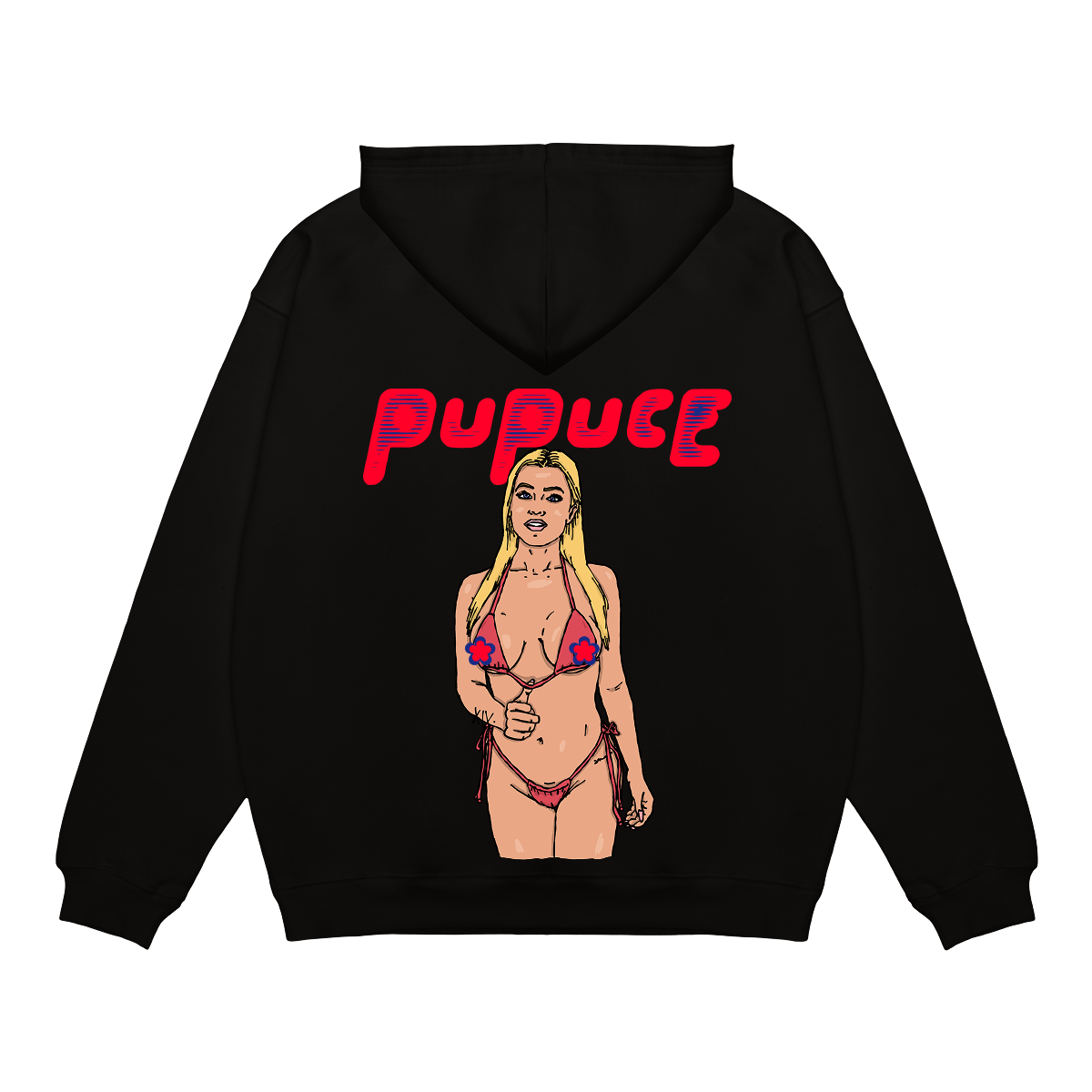 Hoodie épais PUPUCE 2.0 DROP 1 Noir