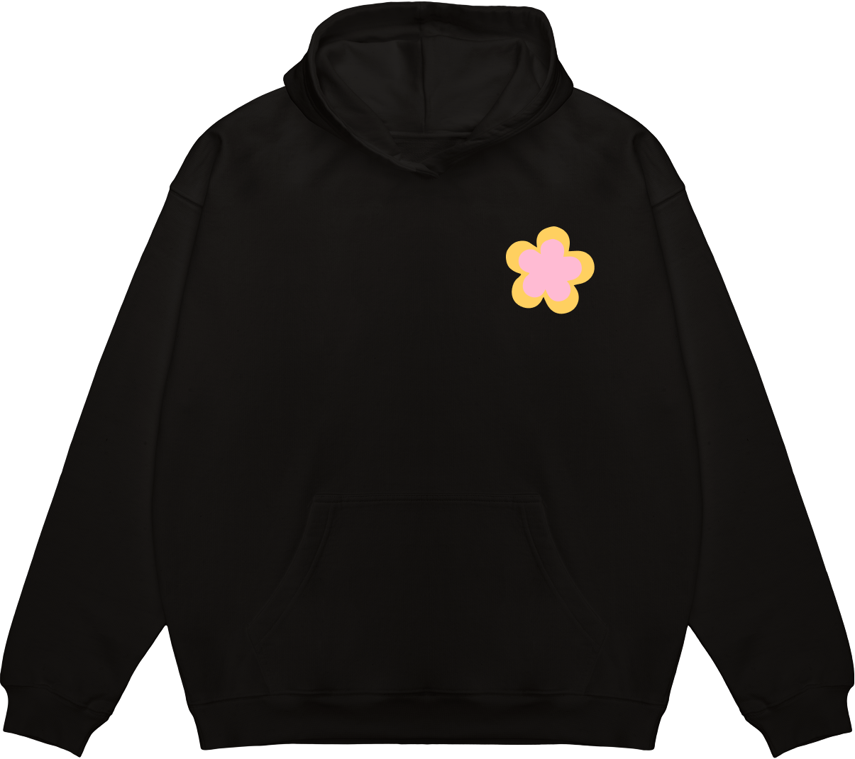 Hoodie épais PUPUCE 2.0 DROP 2 Logo dos Noir
