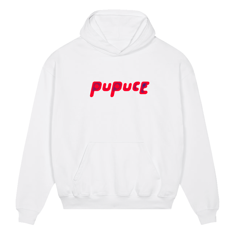 Hoodie épais PUPUCE 2.0 DROP 1 Blanc Logo seul