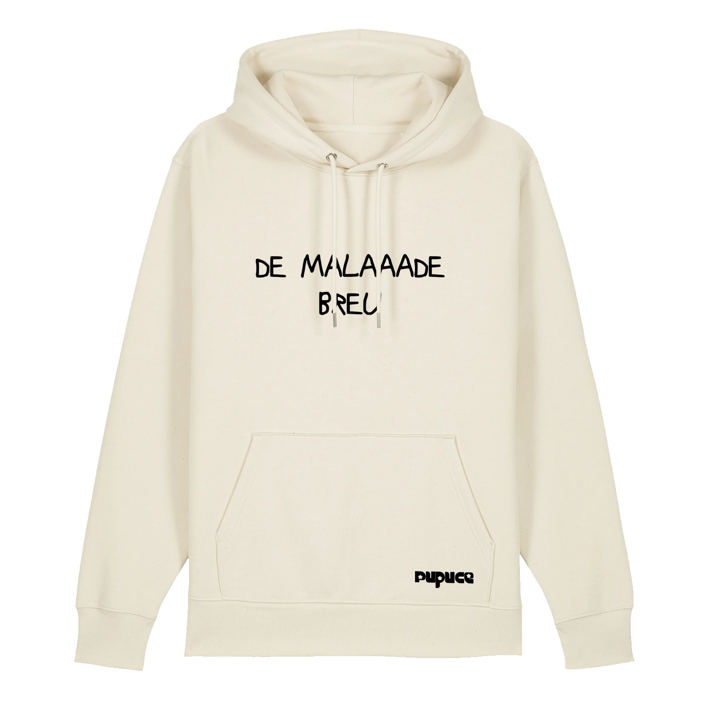 Hoodie Cordon Pupuce Ecru De Malade Breu