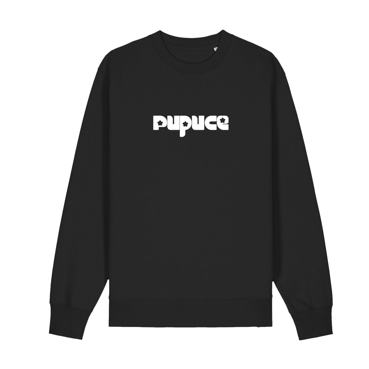 Sweat Col rond Pupuce Noir Classique